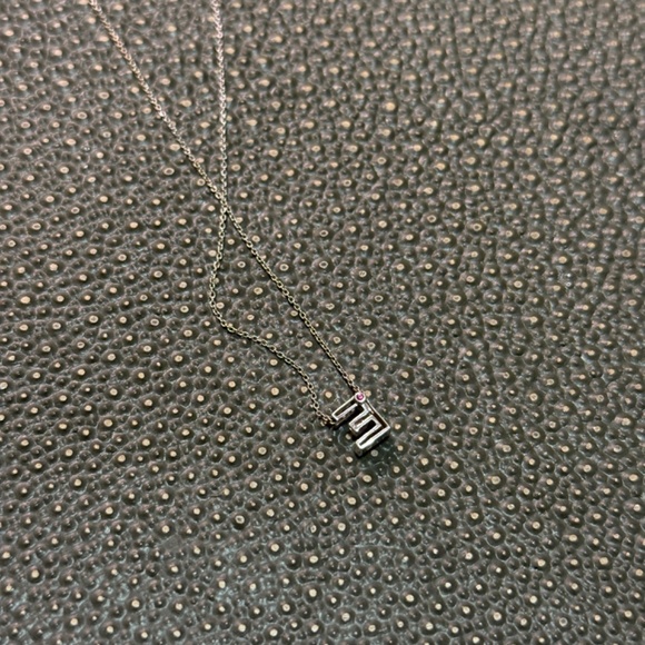 Roberto Coin Diamond E Necklace - Picture 9 of 13